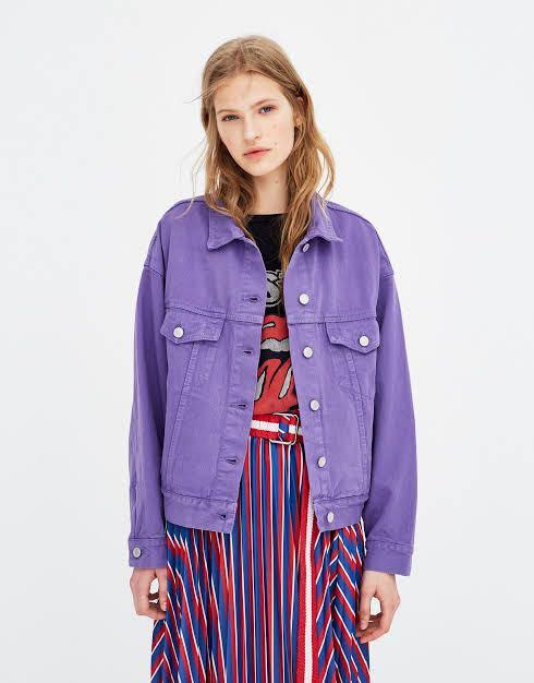 Pull and bear oversized denim jacket outlet