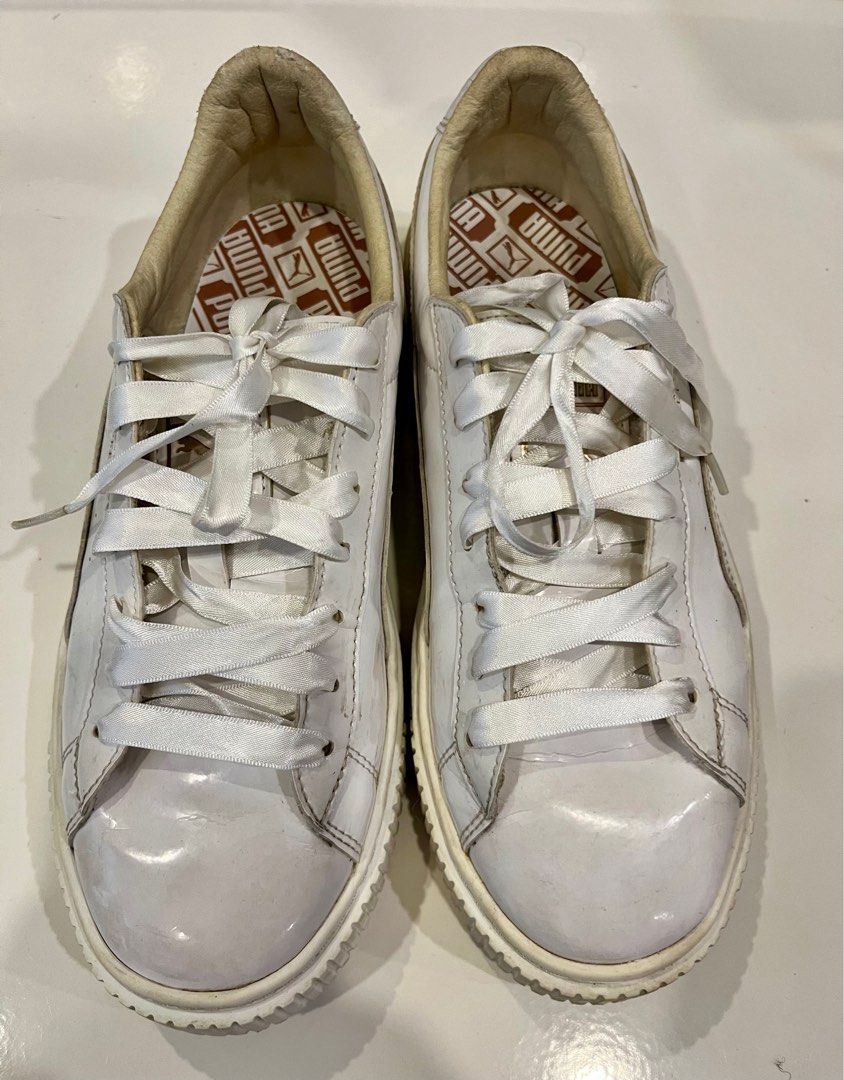 Puma platform hotsell white rose gold