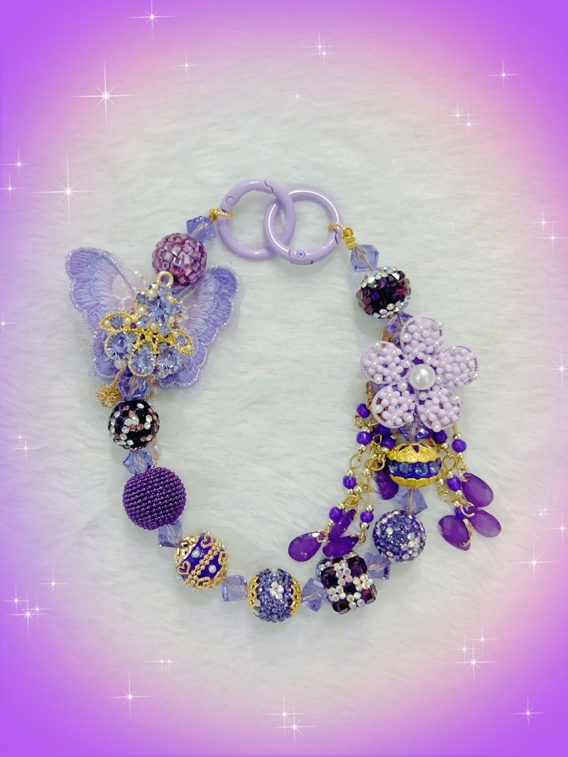 Purple butterfly clearance charm