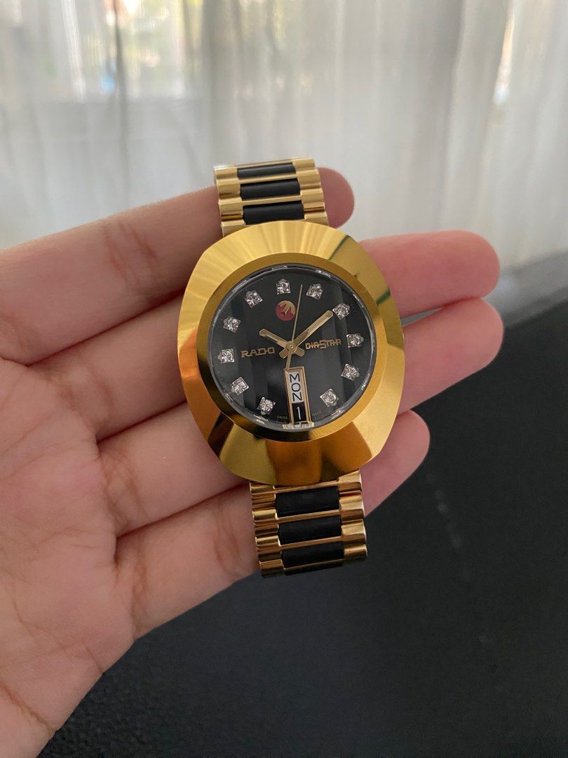 Rado diastar top black and gold