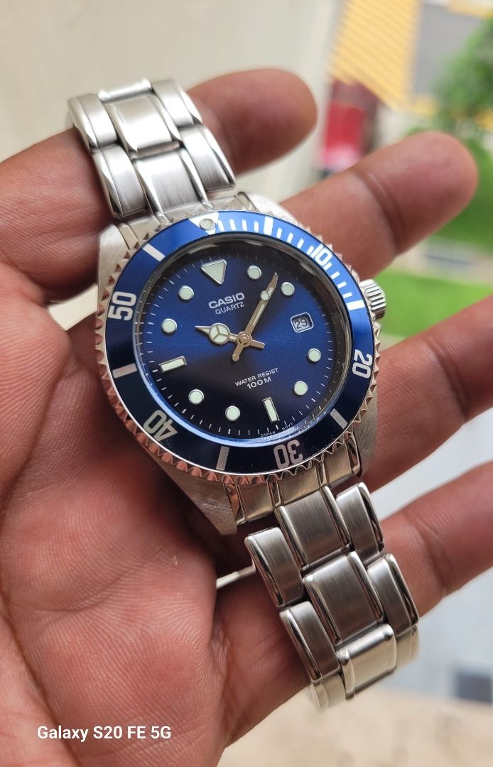 Rare Casio MTD 1010 Navy Blue Dial Sub