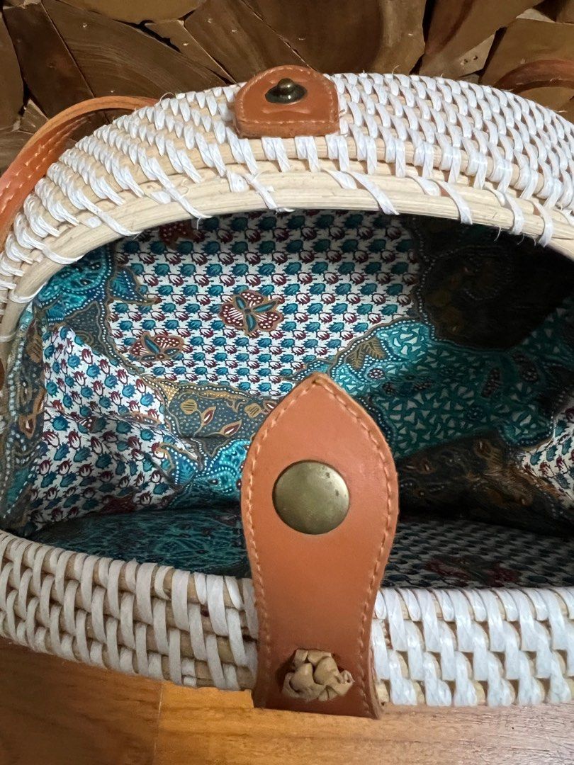 Rattan Balinese shoulder bag rustic casual Women s Fashion Bags