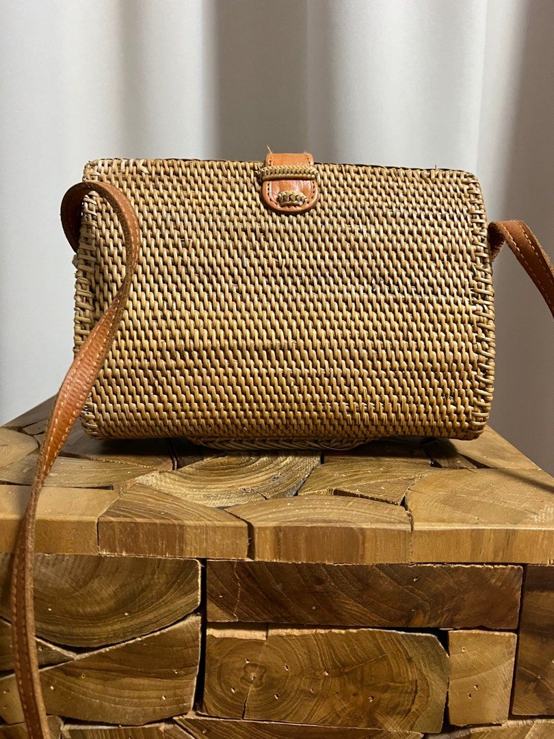 Rattan shoulder new arrivals bag