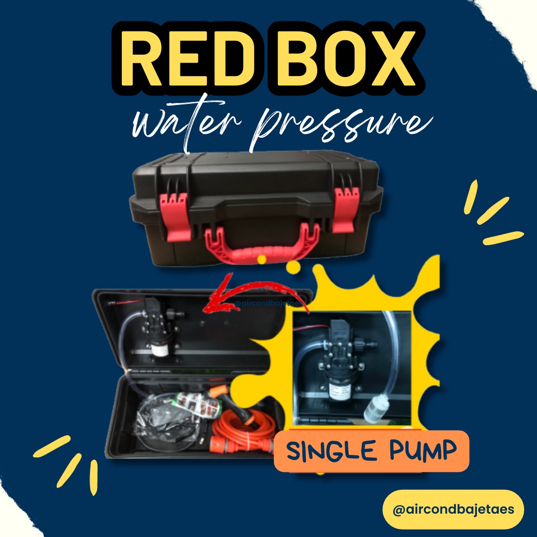 Red Box Sparepart Aircond Tools Service Aircond Murah, Furniture & Home  Living, Cleaning & Homecare Supplies, Cleaning Tools & Supplies on Carousell