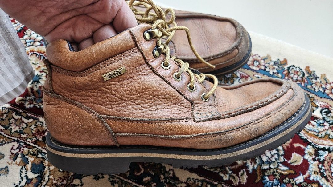 Rockport leather shoes kasut kulit Men s Fashion Footwear Boots