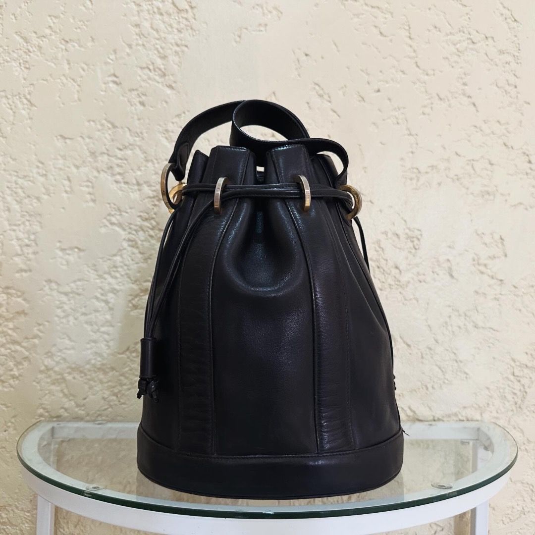 Salvatore Ferragamo Leather Bucket Bag (Category: Luxury Bags & Wallets) located in Cebu City. Submitted by brendabebot (Listing ID 1275532452, Image 3). Description: Salvatore Ferragamo Leather Bucket Bag Material: Leather inside and out Condition: 9/10 - only issue is tarnished hardware Inclusions: Provided dust bag Price: Php 15,000 Mode of payment: BDO, PNB, Security Bank, EastWest, Gcash, Credit Card (Paypal additional fee 5%) All items list