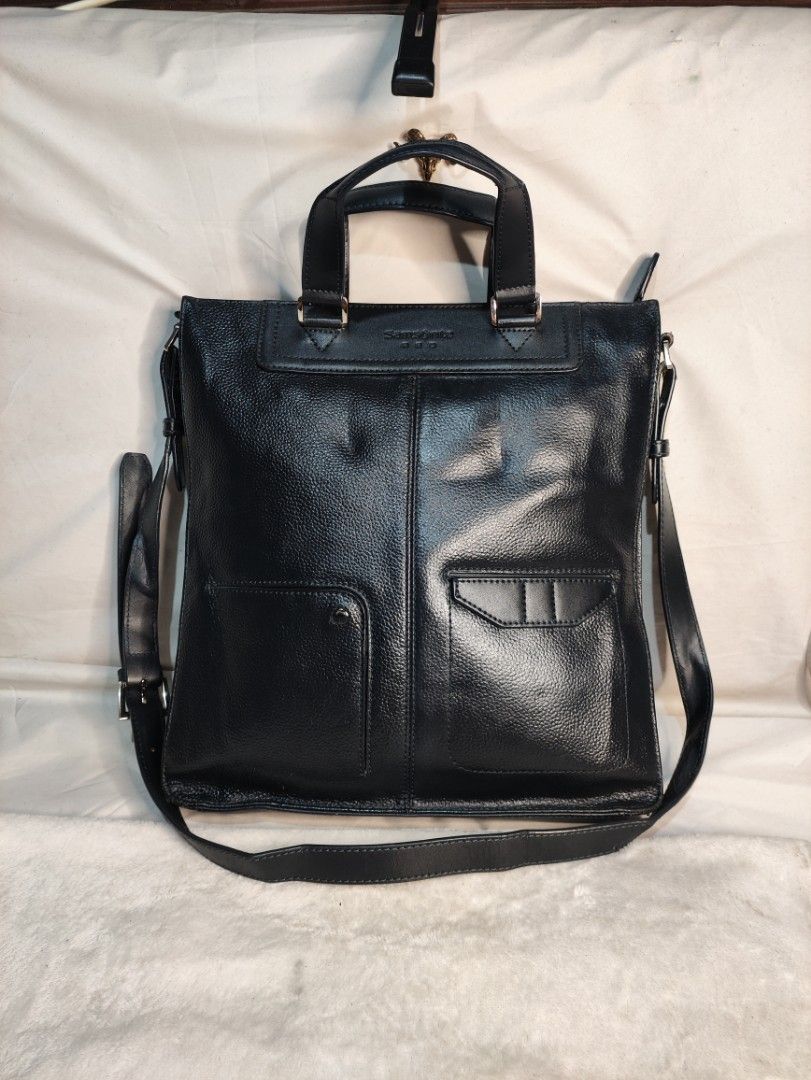 Samsonite Red Leather Sling Bag Men s Fashion Bags Sling Bags