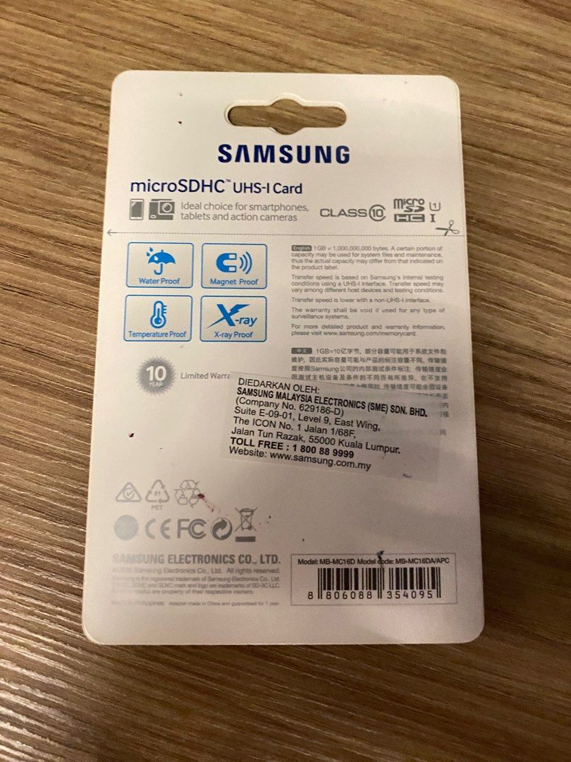 Samsung Evo Plus 16GB Micro SD card Mobile Phones Gadgets