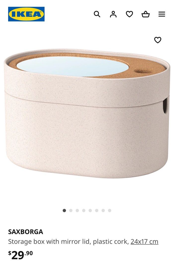 Ikea SAXBORGA Storage box, Furniture & Home Living, Home Improvement ...
