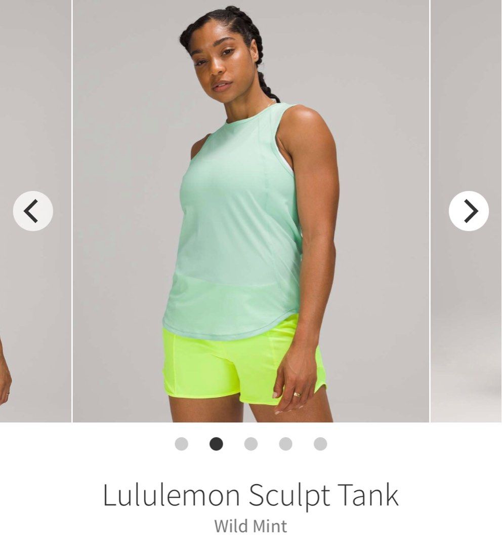 Size 2. NWT Lululemon Sculpt Tank in Wild Mint size 2., Women's