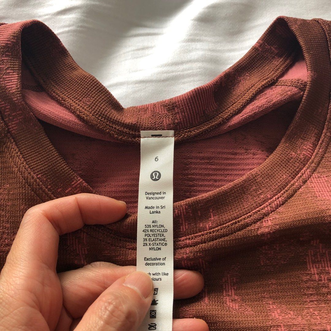 NWT Lululemon Swiftly Tech Long Sleeve Shirt 2.0 Race Length - Pink Peony  Size 4