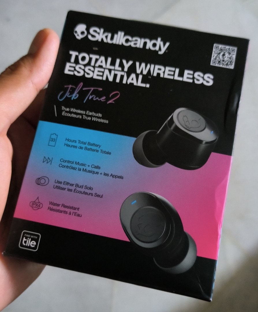 Skullcandy Totally Wireless Essential Jib True 2 WITH Tile Finding