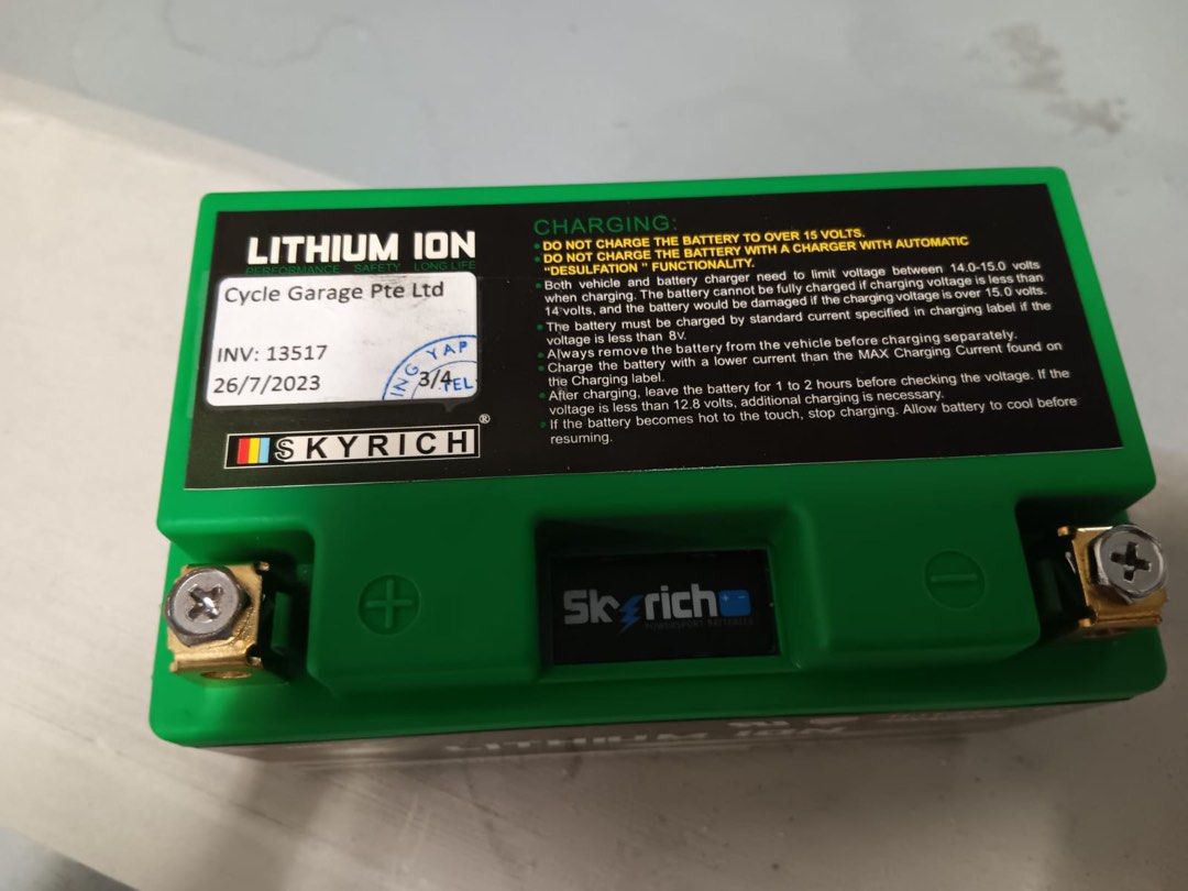 Skyrich Lithium Ion battery HJTZ14s-FP. Can replace YTZ12S, YTZ14S and ...