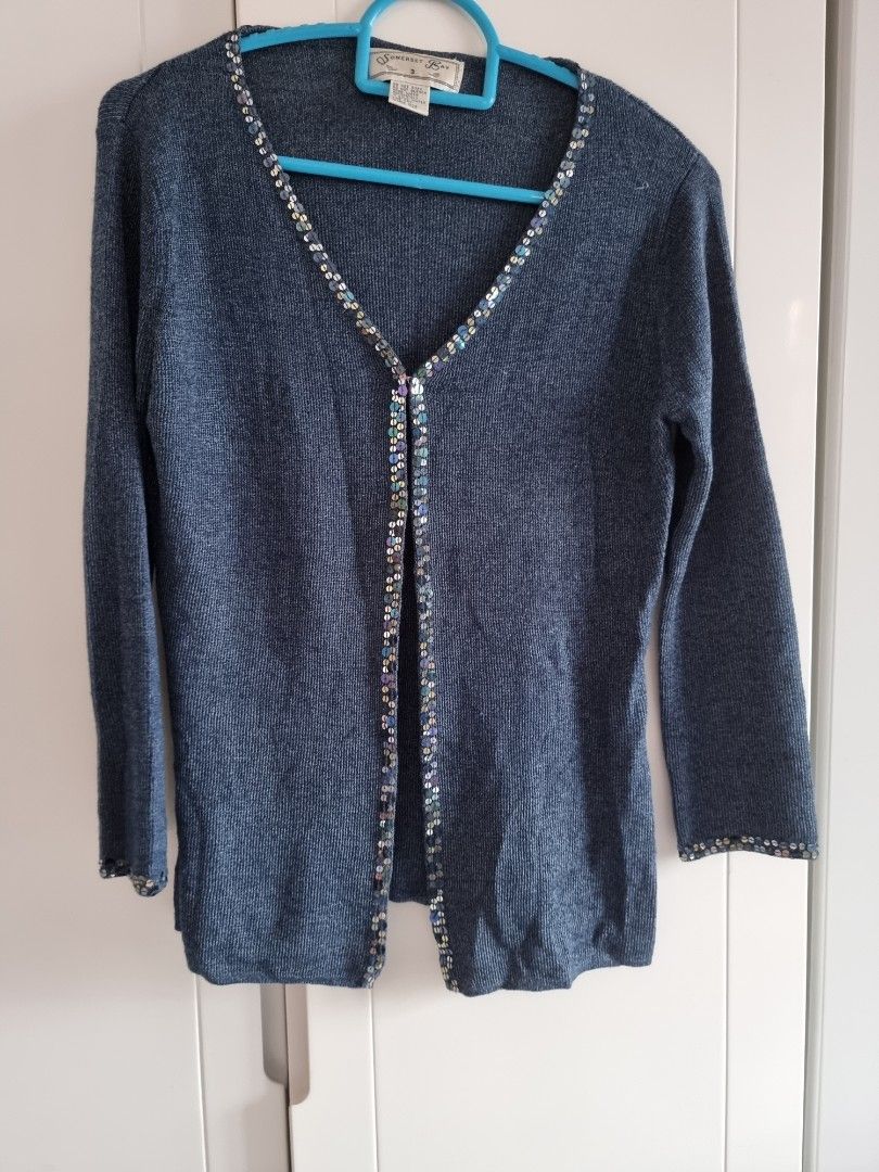 Navy sequin deals cardigan