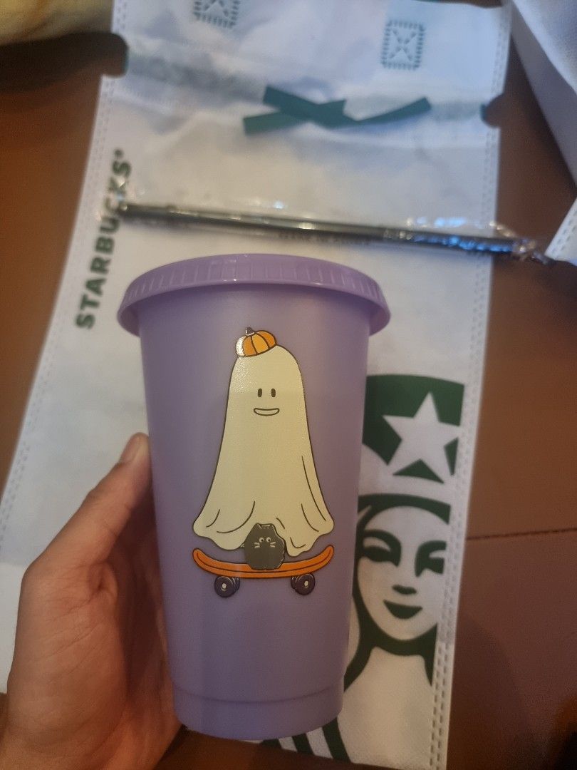 Starbucks Halloween 2023 Reuseable Color Changing Cold Cup, Furniture