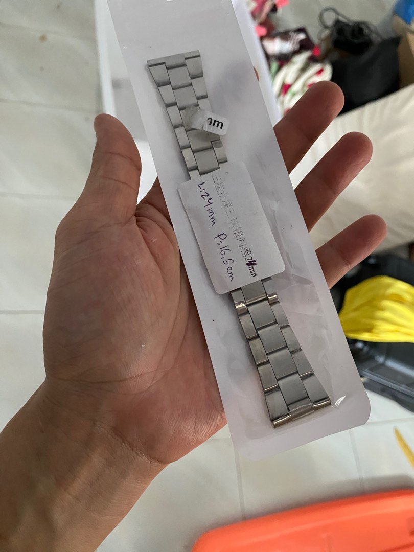 Strap Tali Jam Besi, Fesyen Pria, Jam Tangan di Carousell