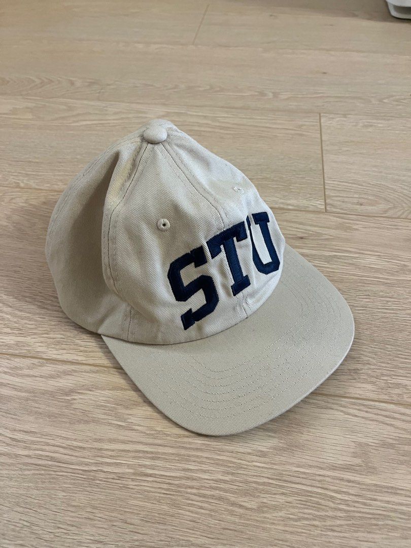 stussy MID-DEPTH STU ARCH STRAPBACK 米色 帽子 STUSSY 六片帽 棒球帽