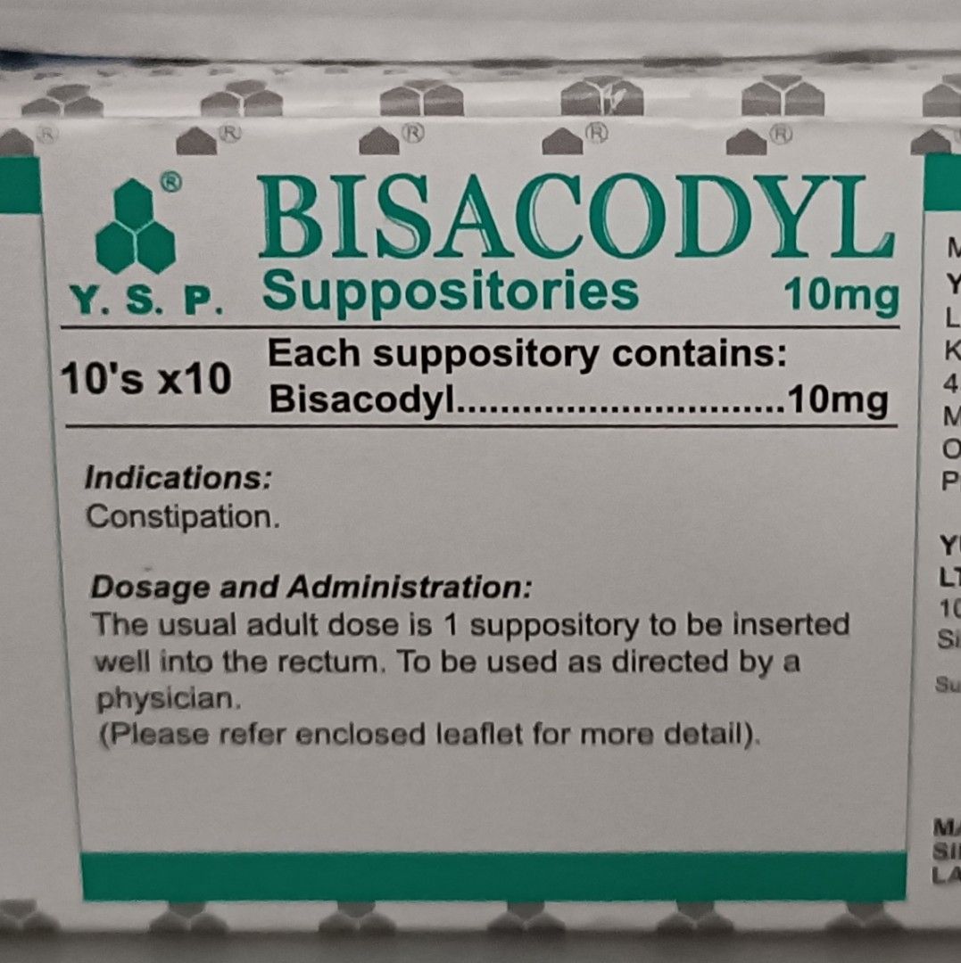 Suppository 10mg Bisacodyl, Everything Else on Carousell