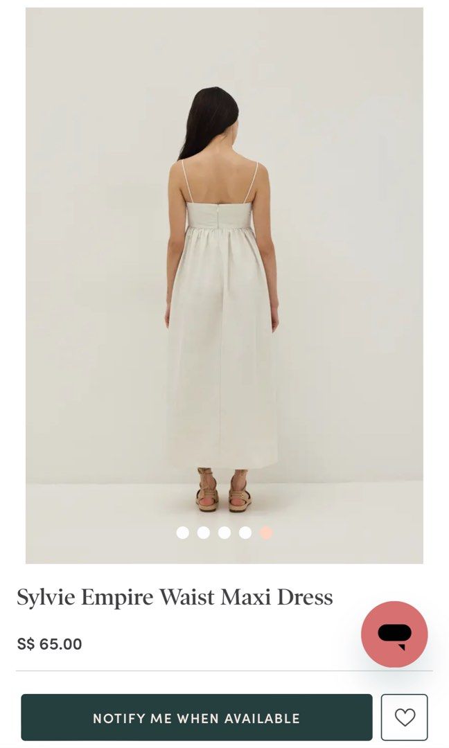 White empire waist maxi dress sale