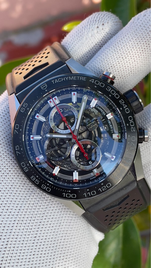 Carrera calibre heuer 01 automatic skeleton hotsell dial men's watch