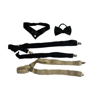 Take All! Men's Grooming Accessories Bow Tie Suspenders Fashion Office School Casual Formal