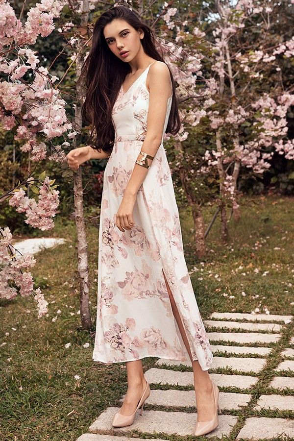 Leith floral shop print midi dress