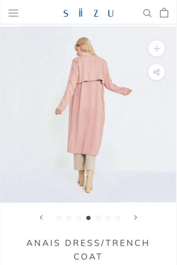 Wrap dress cardigan dusty pink Women s Fashion Coats Jackets and Outerwear on Carousell