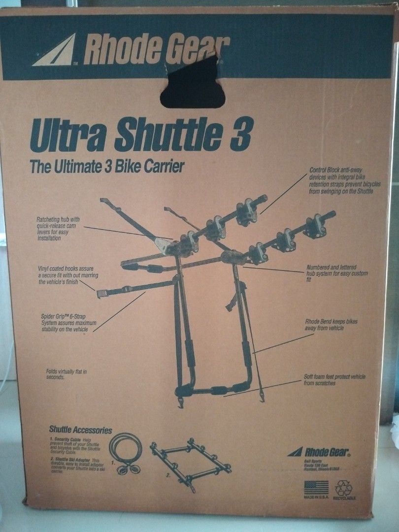 Ultra shuttle sales 3 bike rack