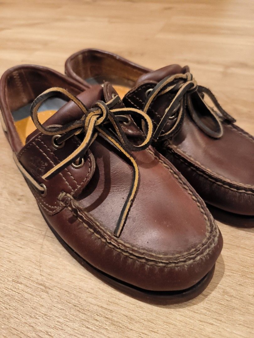 Timberland Men s Classic Icon Leather 2 Eye Boat Shoes