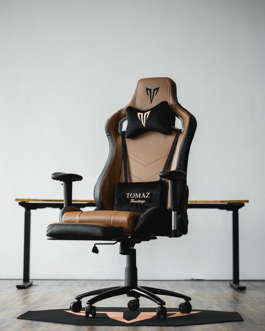 Tomaz Blaze X Pro Brown Premium Gaming Chair Kerusi Gaming Blaze