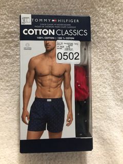 Tommy Hilfiger 3 Pack Classic Fit Woven Boxers Large Code 502 🇨🇦