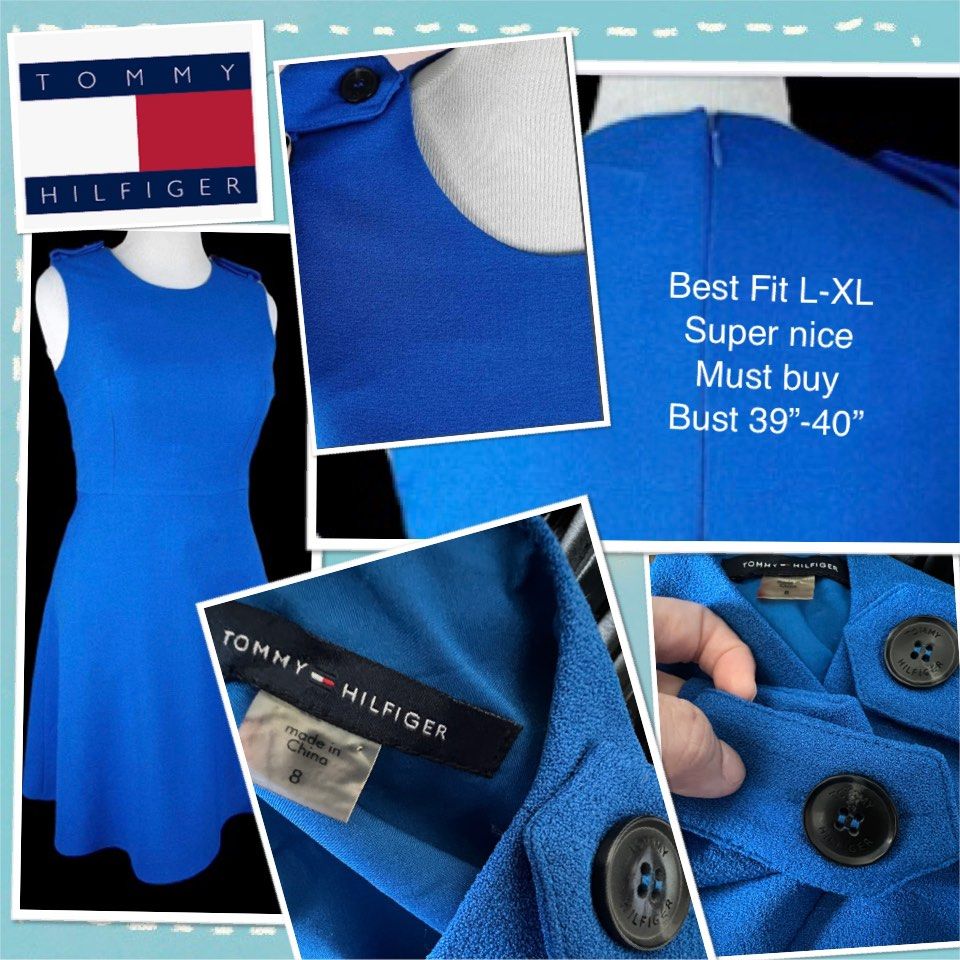 Tommy Hilfiger Authentic Original Royal blue dress like new must must buy