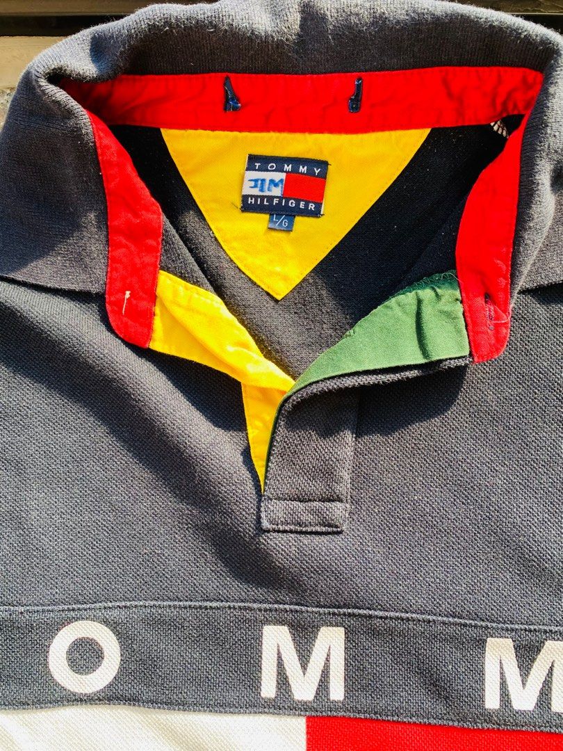 Vintage tommy hilfiger long sleeve polo outlet