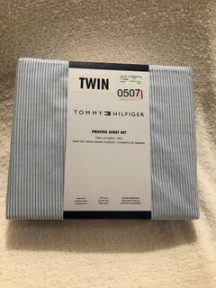 Tommy Hilfiger Printed Bed Sheet Set Twin 3 Piece Code 507 🇨🇦