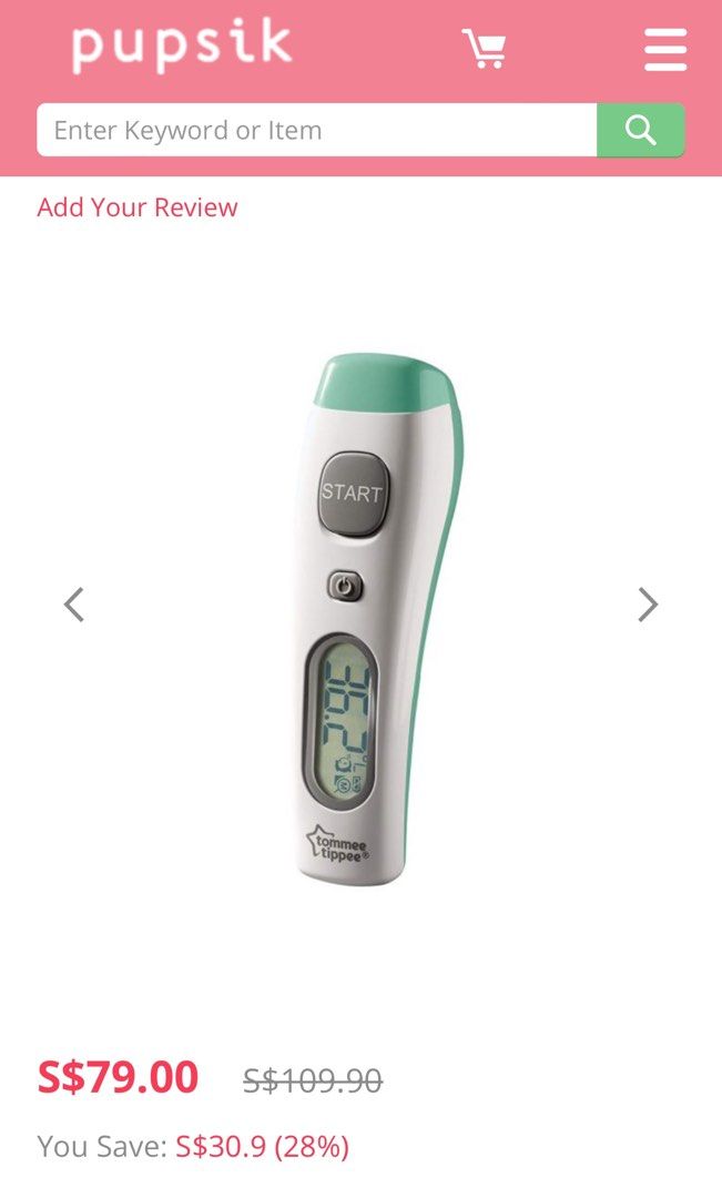 Tommee tippee no touch thermometer review sales