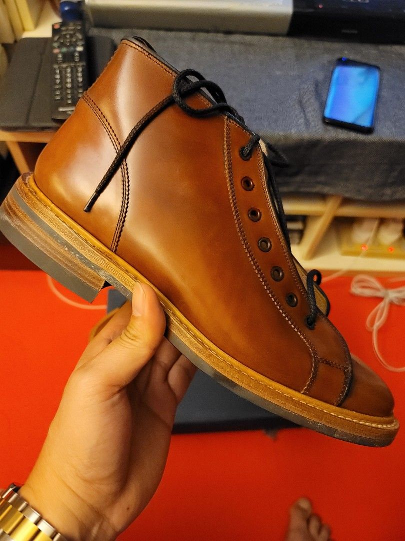 Trickers shell monkey boot （分類：靴）位於 Hong Kong。 由 silencetong 提交（商品編號 1275562485，圖片 1）。簡介： Trickers shell cordovan monkey boot size UK 9.5。