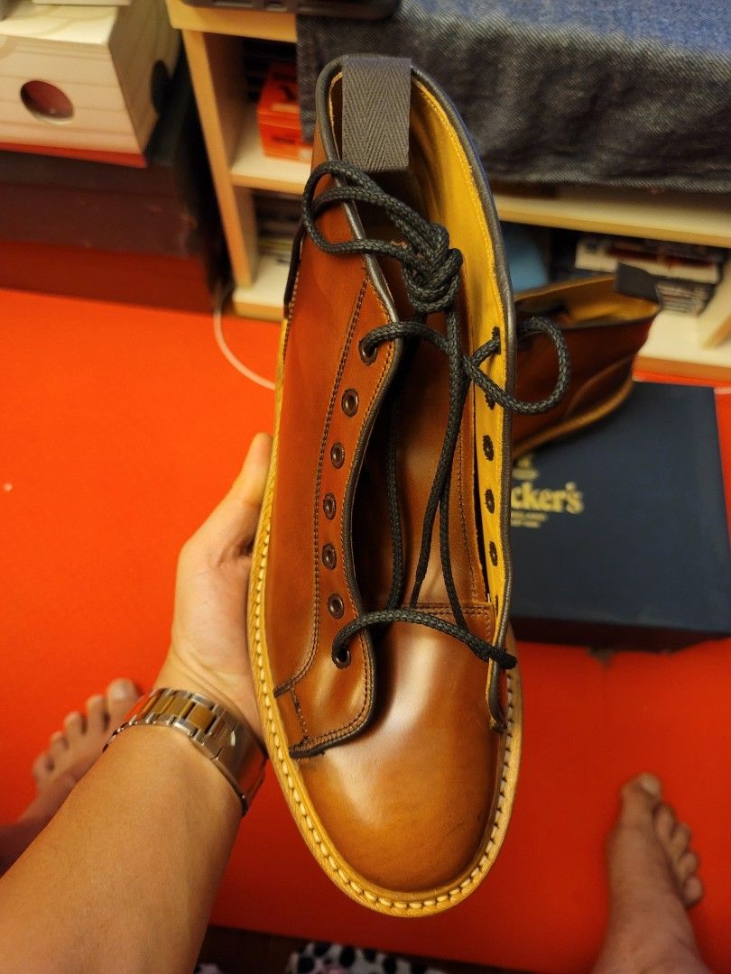Trickers shell monkey boot （分類：靴）位於 Hong Kong。 由 silencetong 提交（商品編號 1275562485，圖片 2）。簡介： Trickers shell cordovan monkey boot size UK 9.5。
