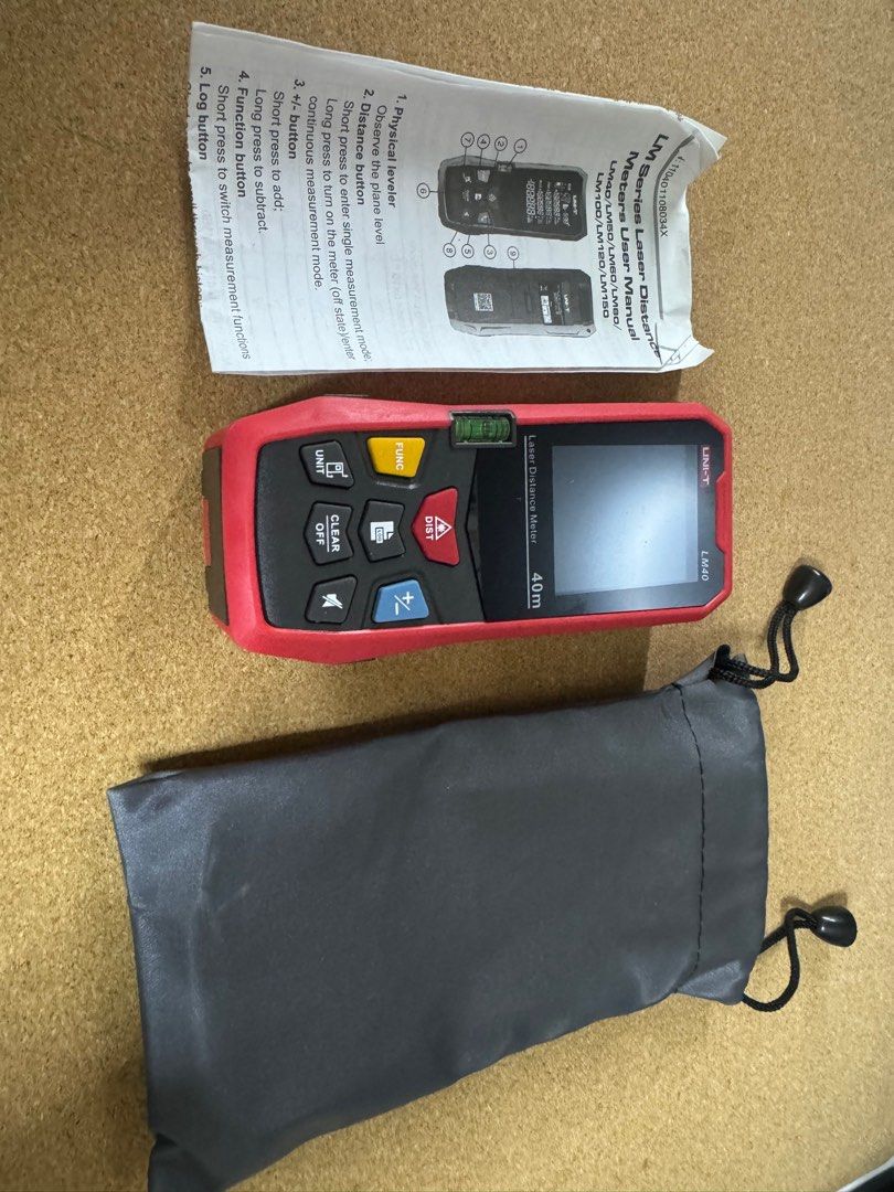 UNI-T LM40 laser rangefinder Digital rangefinder, 其他, 其他 - Carousell