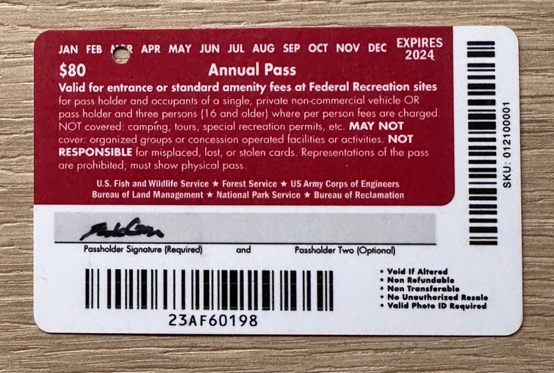 US National Parks Annual Pass (Expires Mar 2024), Tickets & Vouchers
