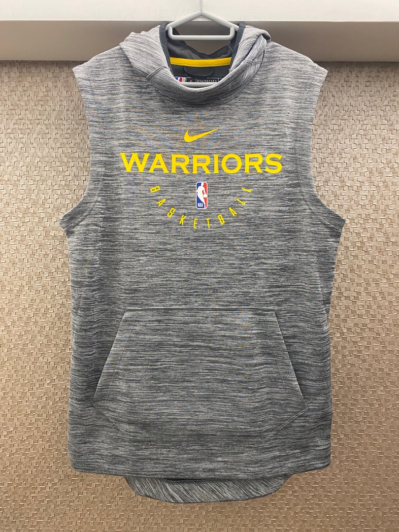 Golden state warriors sleeveless top hoodie nike
