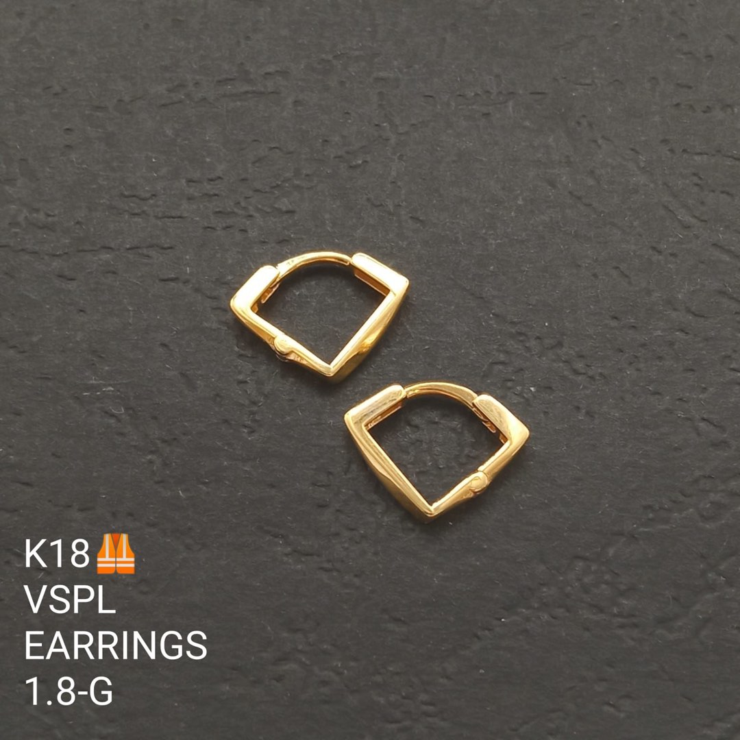 V Hoop Earrings, Women's Fashion, Jewelry & Organizers, Earrings on