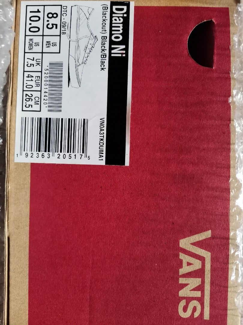 Vans blackout diamo on sale ni