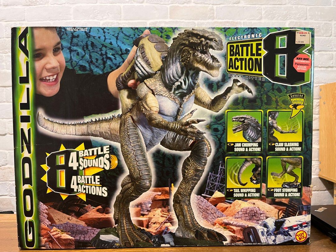Vintage 1998 Godzilla Electronic Battle Action 8 Heavy Hitter