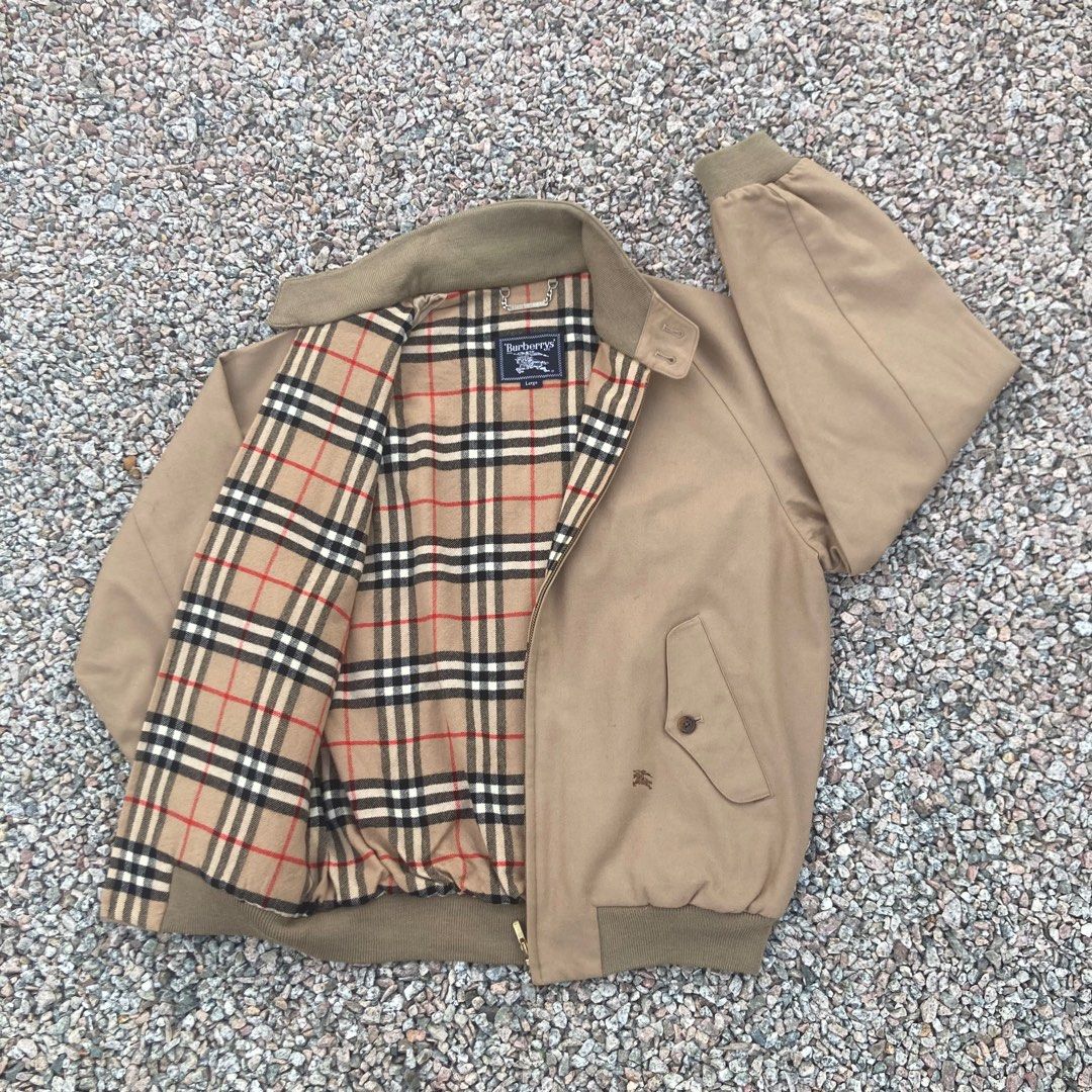 Burberry bomber hot sale jacket vintage