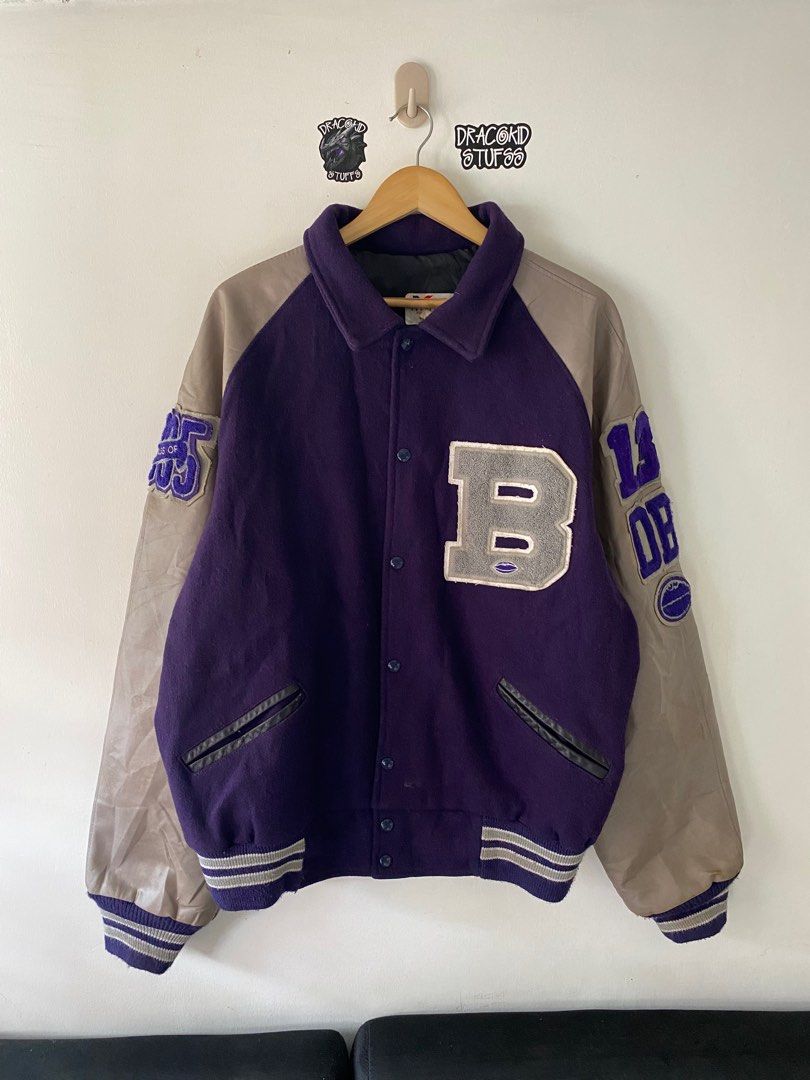 Vintage Purple Varsity Jacket