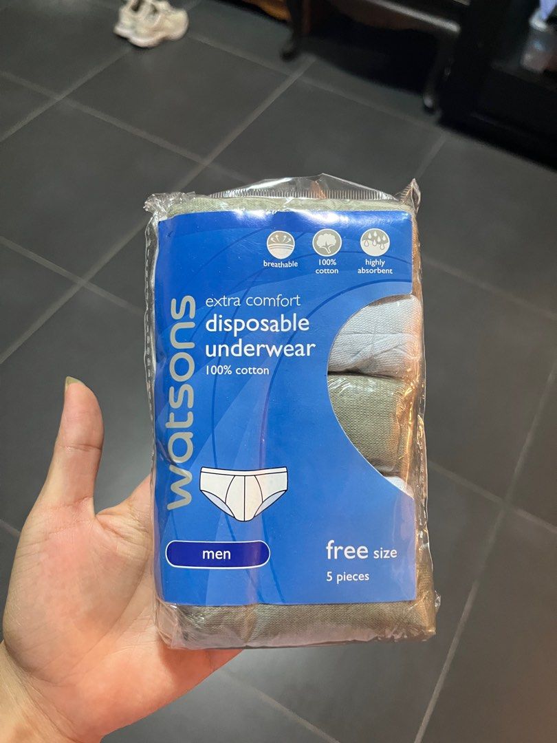 WATSONS Extra Comfort Disposable Underwear for Men Free Size