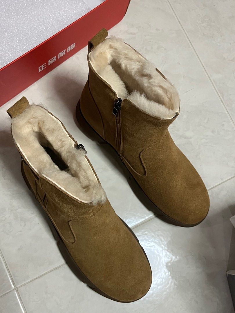 Genuine sales fur boots