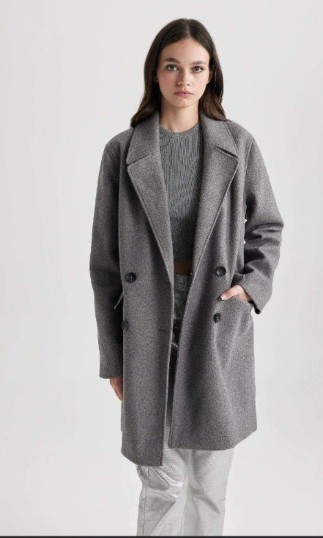 Grey fall outlet coat