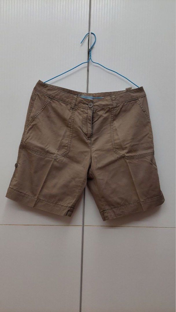 Women Marks Spencers M S shorts Blue Brown Women s Fashion