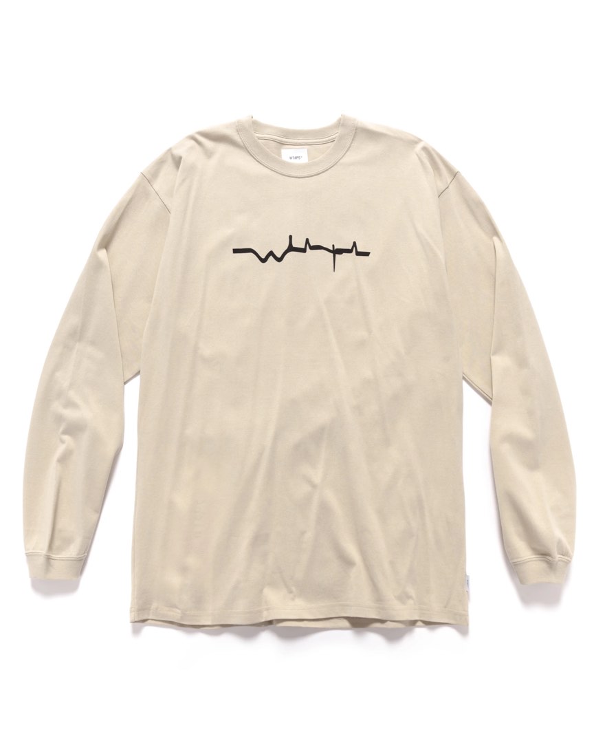 21AW Wtaps SCREEN L/S TEE VIBES SAND - Tシャツ/カットソー(七分/長袖)